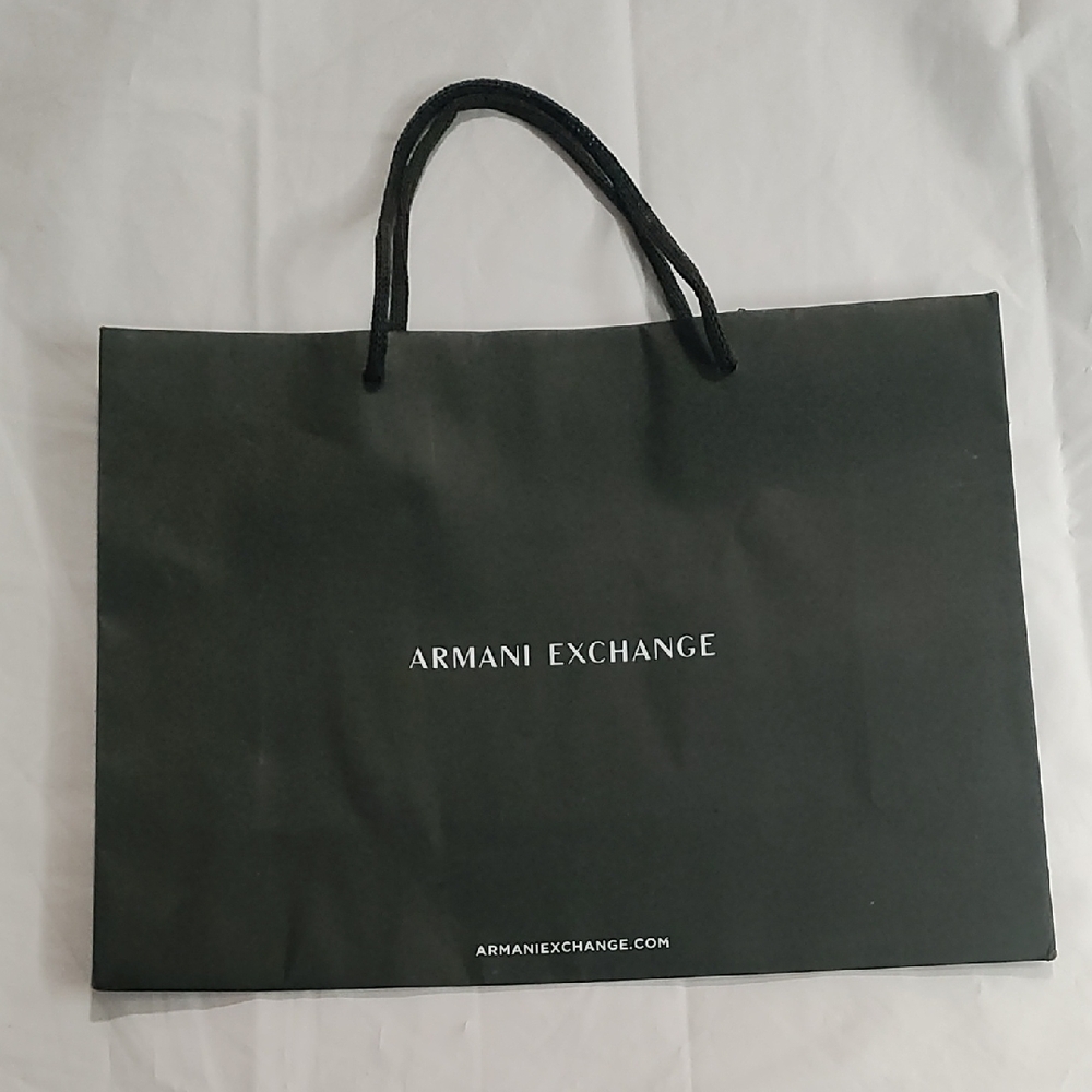 Armani Exchange Black Luxury‎ Shopping Bag